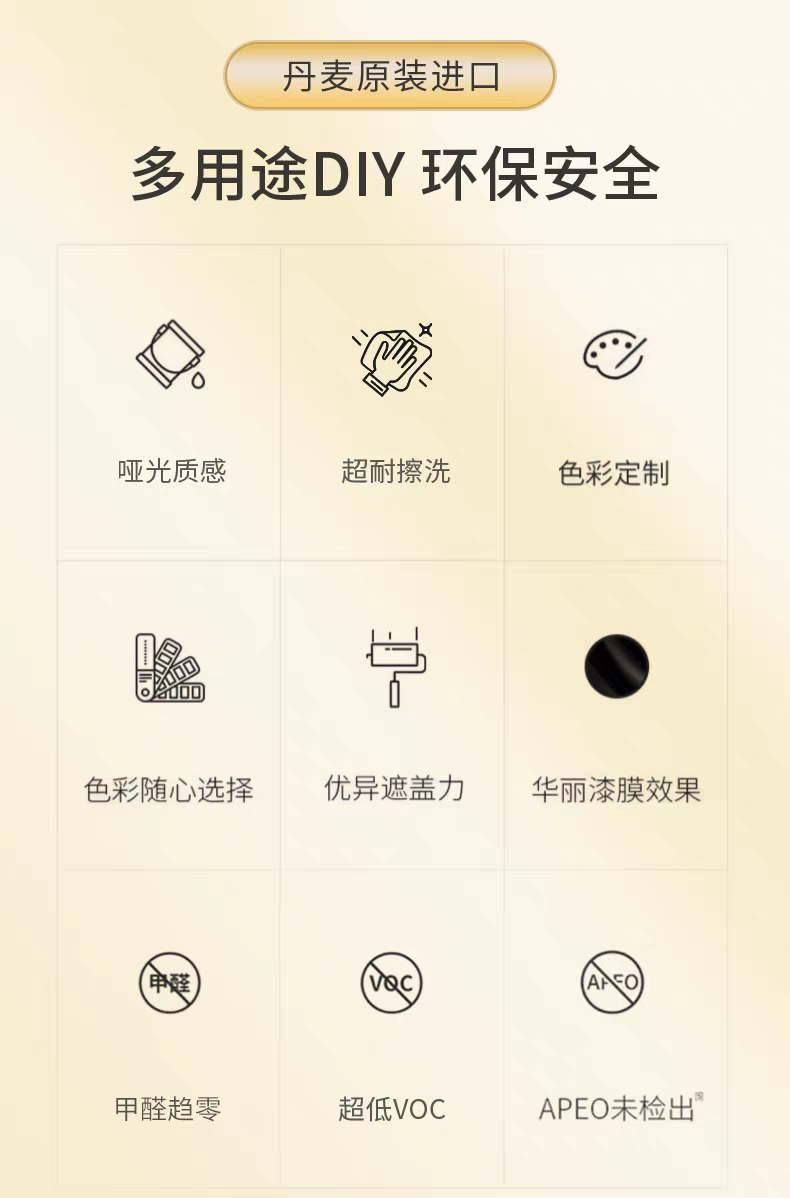 福乐阁Flugger原装进口环保家用儿童房黑板漆入户门面漆乳胶涂料详情图