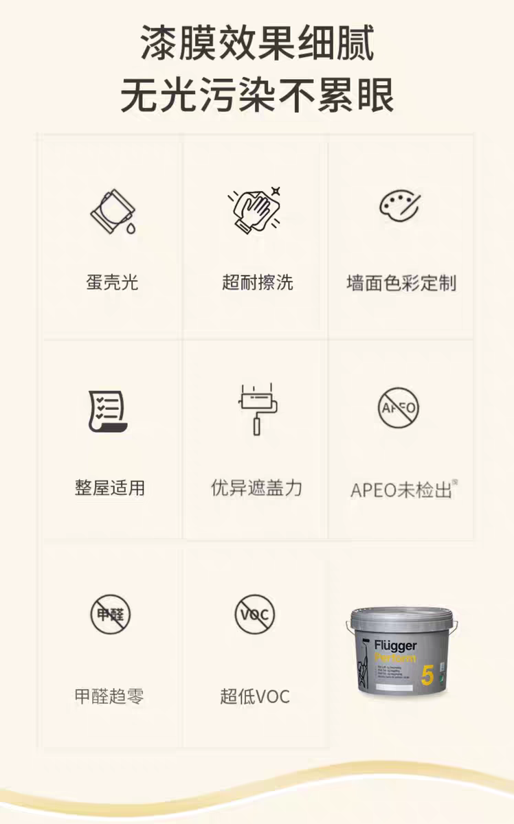 福乐阁Flugger原装进口环保家用儿童房黑板漆入户门面漆乳胶涂料详情图