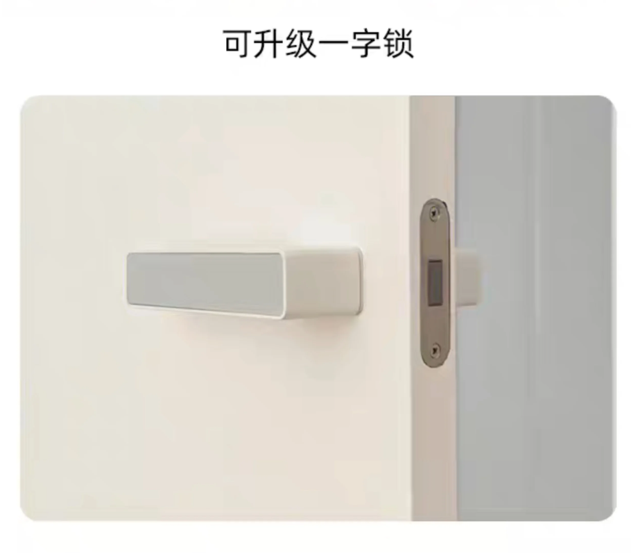 极简室内门家用现代简约平板门静音房间卧室门外平内开复合套装门详情图